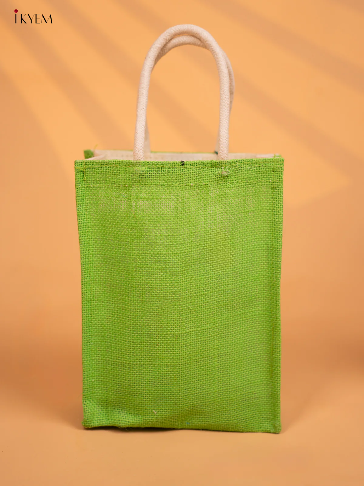 Elegant Kolam Printed Light Green Jute Bags - KD04122 - Image 4